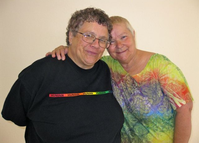 Judy Rickard and her wife, Karen